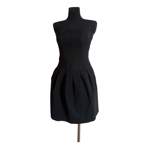 VILA Black strapless mini dress