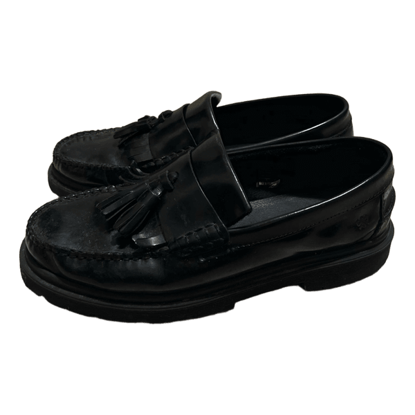 Sorte Playboy loafers med kvaster