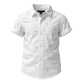 White patterned shirt