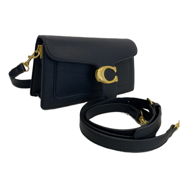 Black leather Coach bag