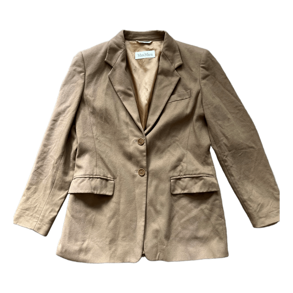 Beige MaxMara villakangastakki