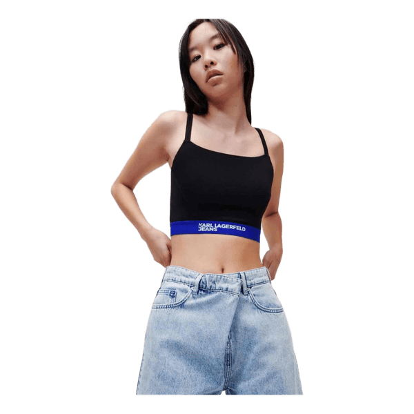 Karl Lagerfeld black crop top