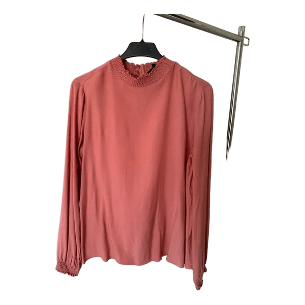 Opus koralrosa långärmad blus, storlek 36