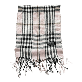 Vaaleanpunainen Burberry ruutuhuivi