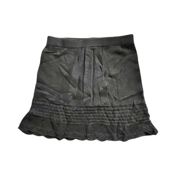 Grey knit mini skirt