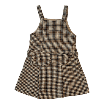 Zara houndstooth pinafore dress