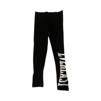 Mustat legginsit Everlast- tekstillä