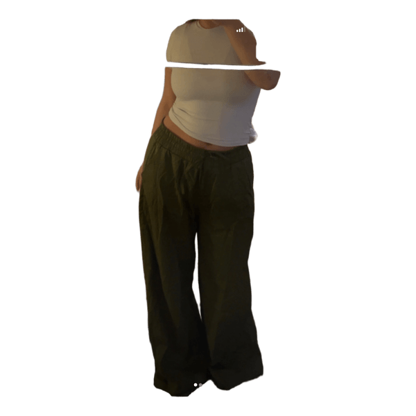 Grønne wide leg bukser