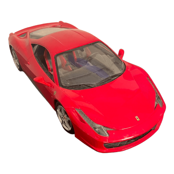 Rød Ferrari modelbil