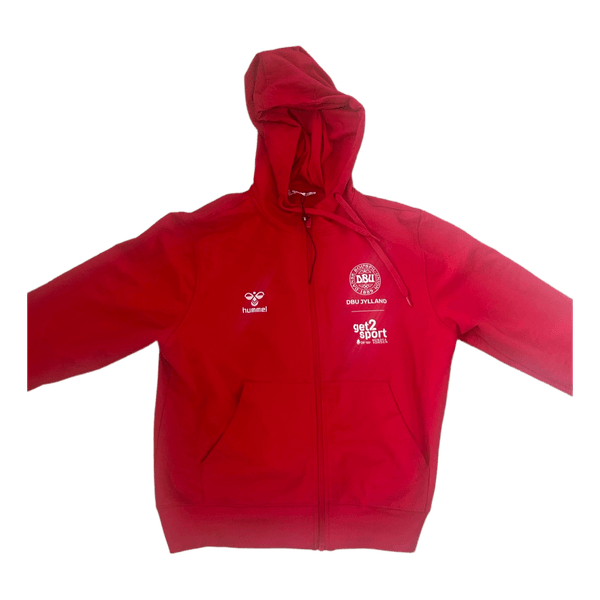Rød hummel hættetrøje