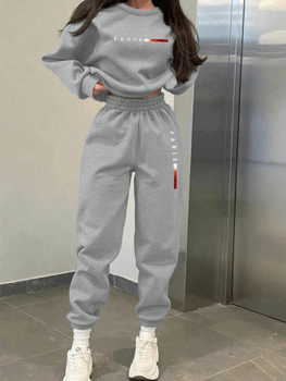 Fleece sweatshirt and pants set
