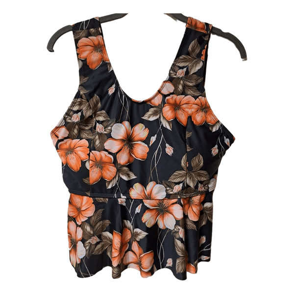 Floral print tankini top