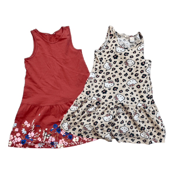 Two sleeveless summer dresses, H&M, 110/116