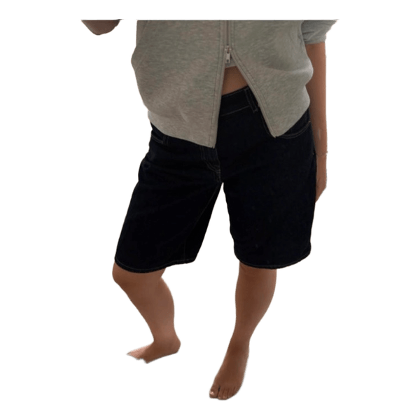 Mørkeblå denimshorts