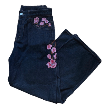 Dark denim jeans