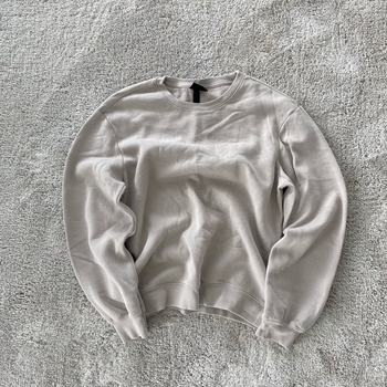 Beige collegepusero s