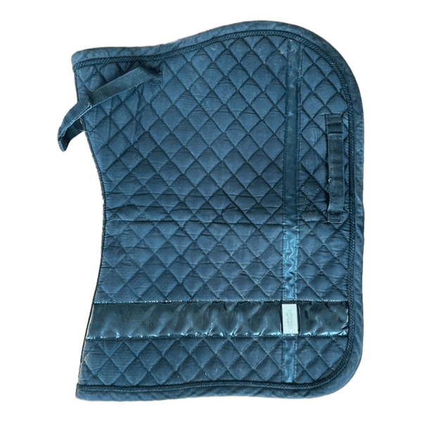 Black quilted saddle pad