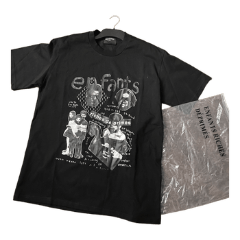 Black ERD cotton t-shirt