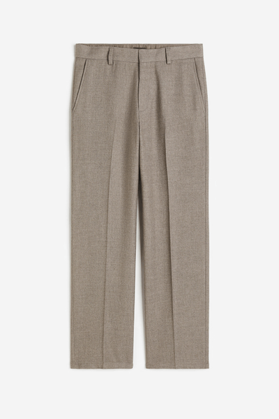 Grey relaxed fit trousers