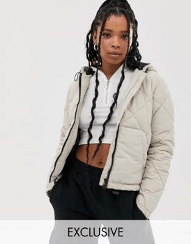Padded hooded jacket