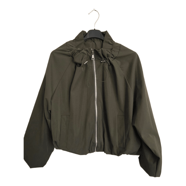 Olive green zip jacket