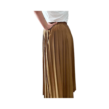 Kullanvärinen/beige pliseerattu hame