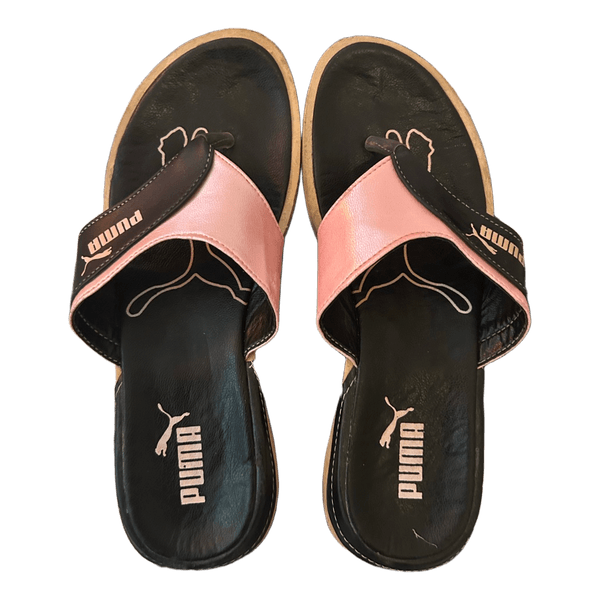 pink puma flip flops