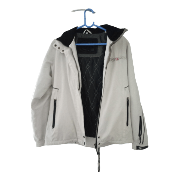 White ski jacket