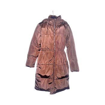 Brown puffer coat