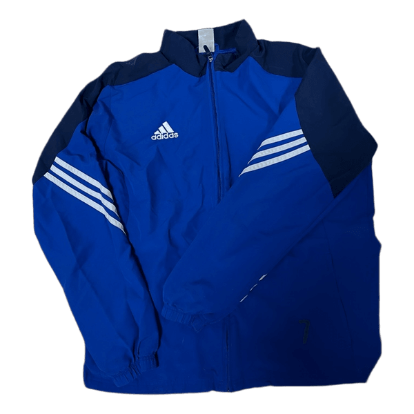 Adidas Blue Windbreaker Jacket Vintage Style