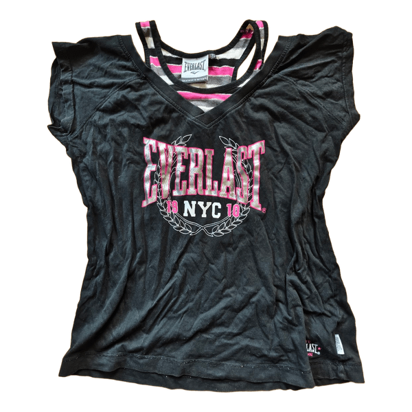 Everlast layered graphic top