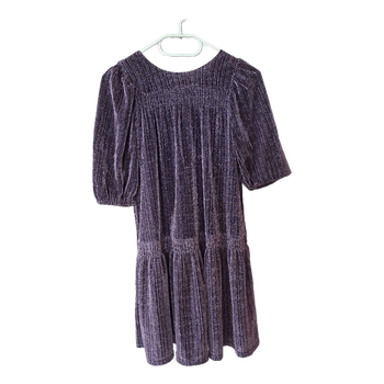 Lindex purple glitter dress