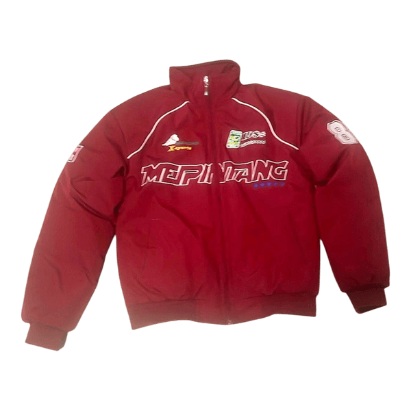 Burgundy racing jacket