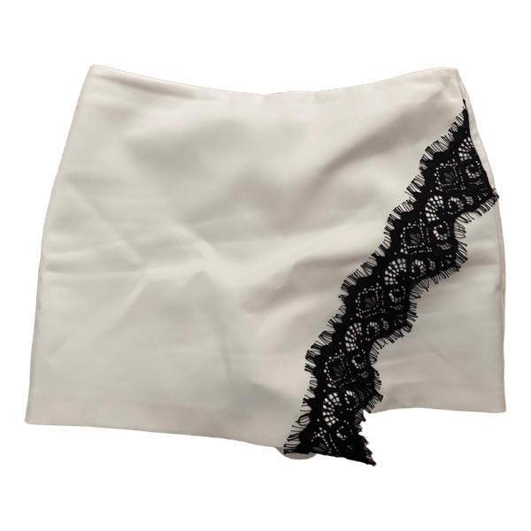 Zara white lace skort
