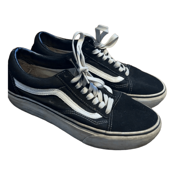 Black Vans sneakers