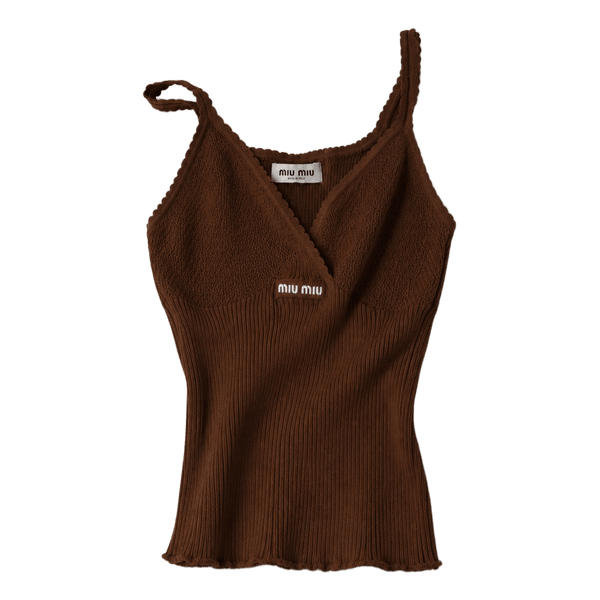 Brown Miu Miu tank
