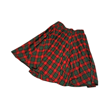 Vihreä ja punainen ruudullinen hame collectif