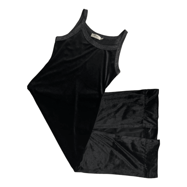 Mexx black velvet dress