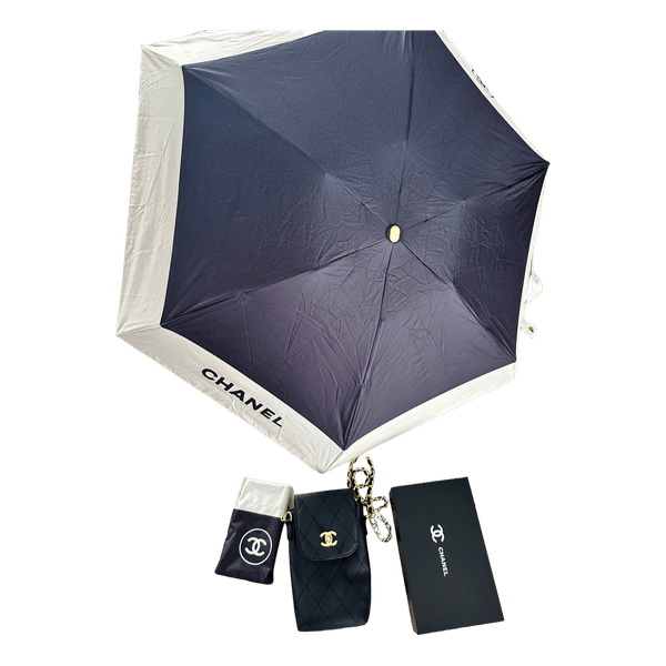 Chanel umbrella and bag