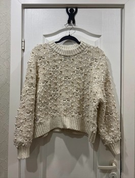 Cream knit sweater