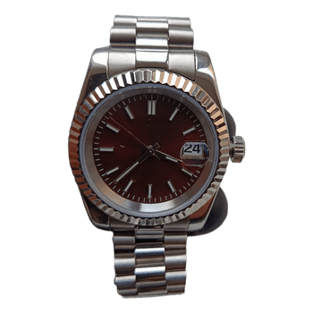 Silver tone wrist watch
