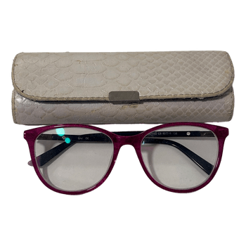 Pink glitter glasses