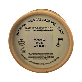 Fl8w cosmetics. Mattifying mineral base, warm 02