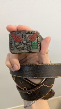 Harley Davidson leather belt