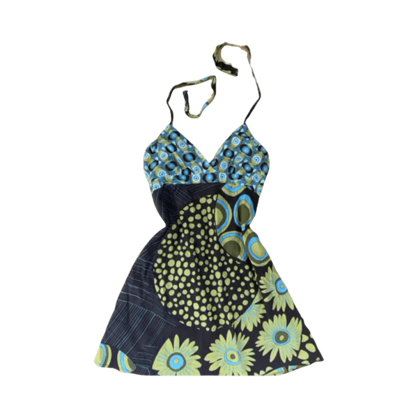 Y2k halter mini-dress