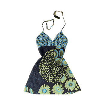 Y2k halter mini-dress