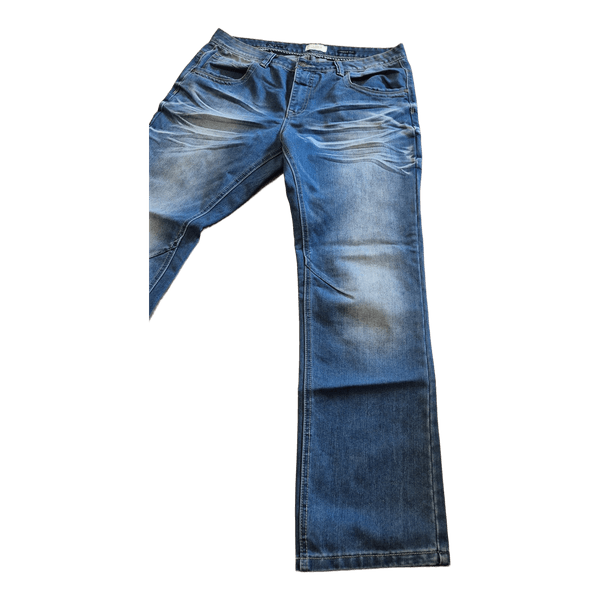Blå vaskede jeans