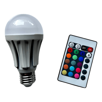 RGB LED-polttimo kaukosäätimellä