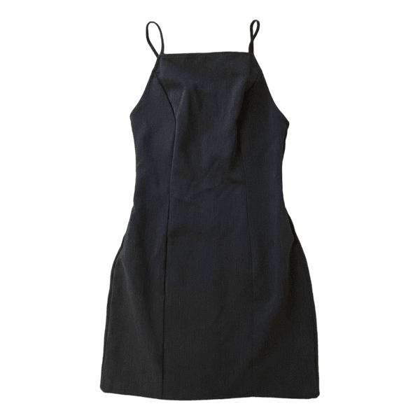 Black mini dress