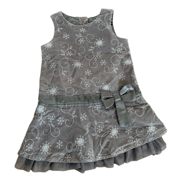 Grey corduroy dress